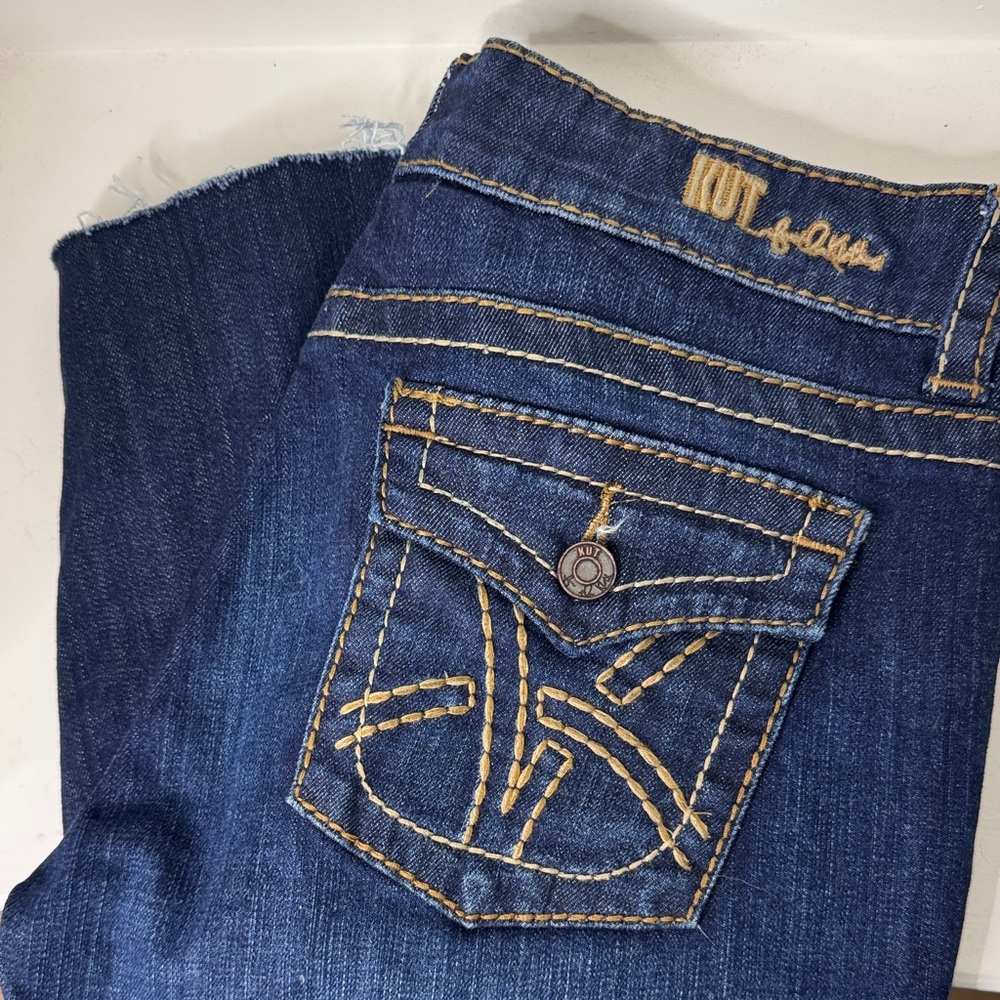 Kut from the Kloth Dark Blue Ankle Jeans
